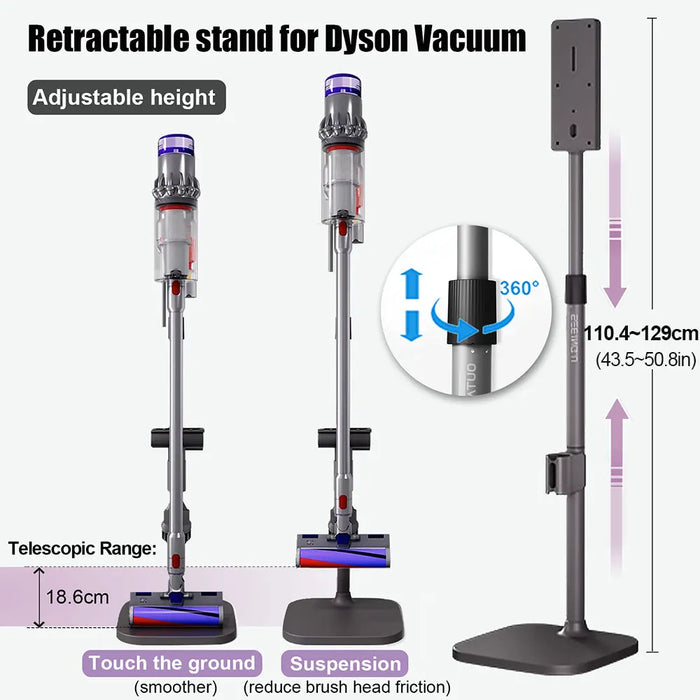 Supporto per aspirapolvere staffa di stoccaggio per Dyson V10 V11 V15 V12slim supporto per accessori altezza regolabile senza Rack di punzonatura