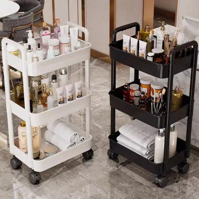 Carrello portaoggetti Mobile carrello organizzatore cucina domestica carrello multifunzionale con ruote accessori per la casa scaffale multipiano