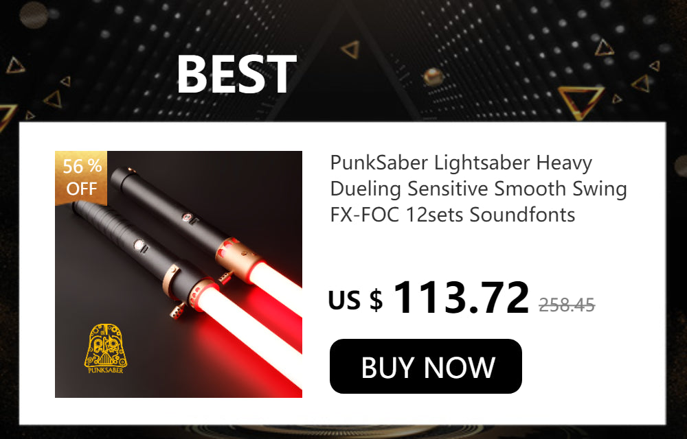 PunkSaber Lighsaber Anakin Skywalker Dueling spada Laser Jedi 32 sensibile al suono liscio infinito che cambia spada Laser Neopixel