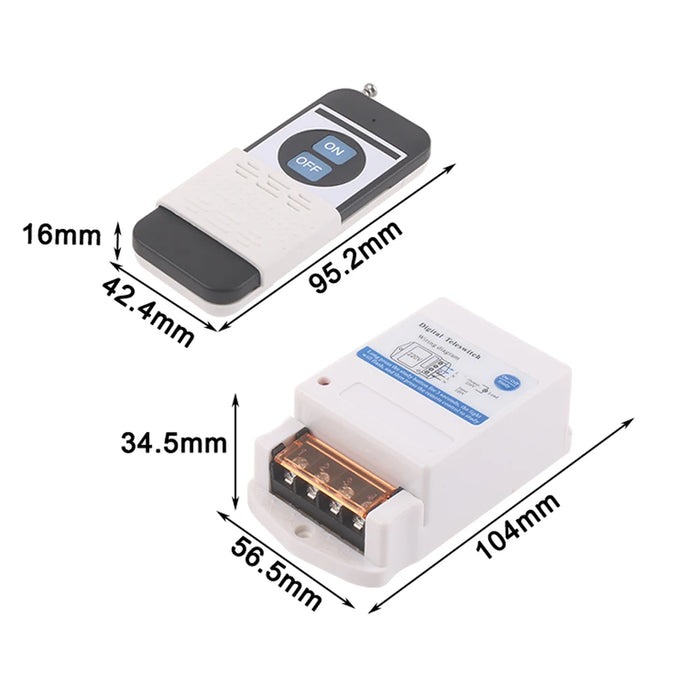 Interruttore di controllo remoto Wireless 30A 220v 1000M 3000M 5000M telecomando per trasmettitore ricevitore pompa acqua luce cancello elettrico