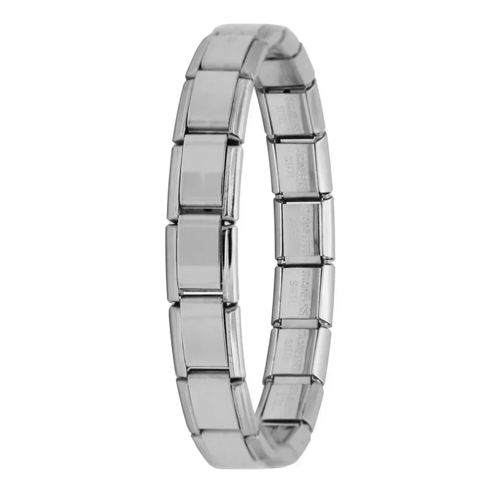 Hapiship Nuovi gioielli da donna Larghezza 9 mm Bracciale con ciondolo elastico Itanlian Bracciale in acciaio inossidabile moda ST-