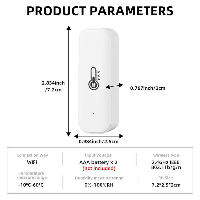 Tuya Zigbee/WiFi sensore di umidità della temperatura termometro collegato alla casa compatibile con Smart Life Alexa Google Assistant