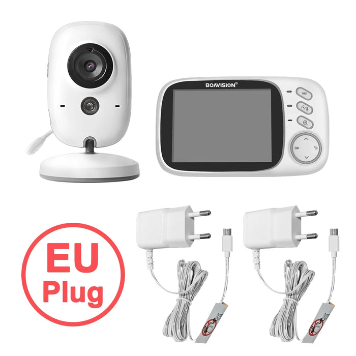 VB603 Video Baby Monitor 2.4G Wireless con LCD da 3.2 pollici Audio bidirezionale Conversazione Visione notturna Telecamera di sicurezza di sorveglianza Babysitter