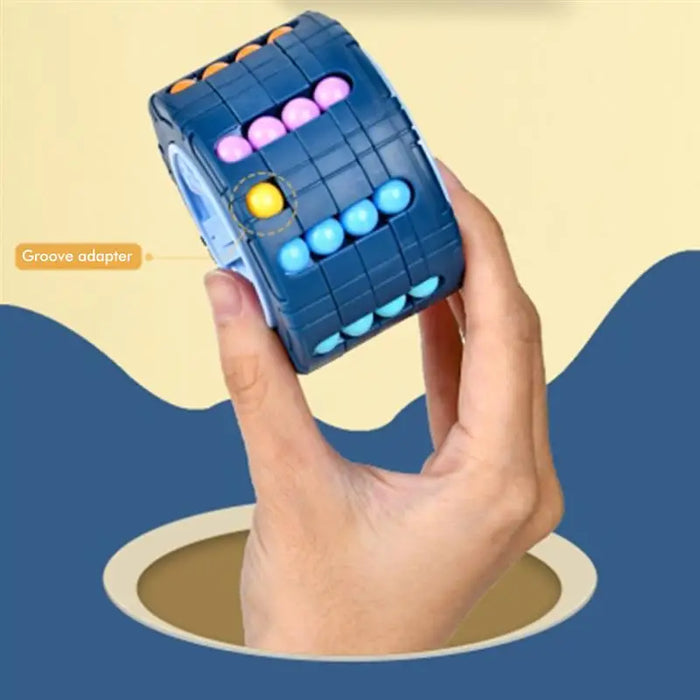 3D cilindro cubo giocattolo fagiolo magico giroscopio ruota scivolo Puzzle giochi alleviare lo Stress bambini educativi giocattoli infantili Montessori regalo