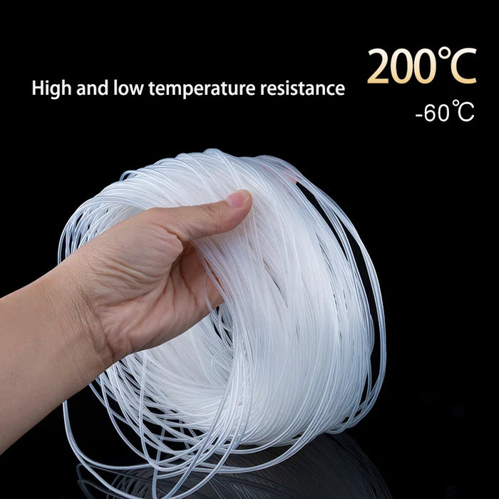 10Meter Transparent Silicone Hose Tube Small Capillary ID 0.3 0.5 0.8 1.2 1.5 1.8 2 2.5 3 4 5 6mm Food Grade Clear Pipe Flexible