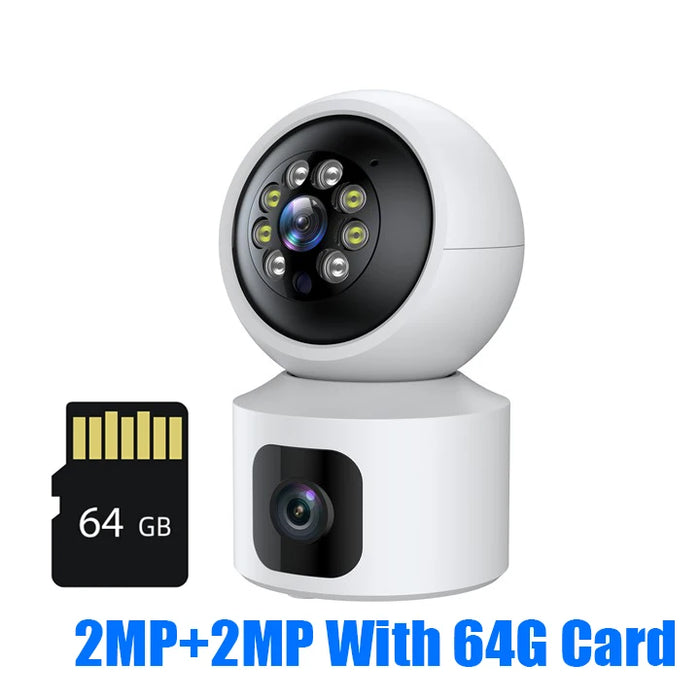 Hiseeu 2K 4MP PTZ Telecamera IP WIFI Wireless Smart Home Security Telecamera di sorveglianza Audio bidirezionale Telecamera per animali domestici per interni