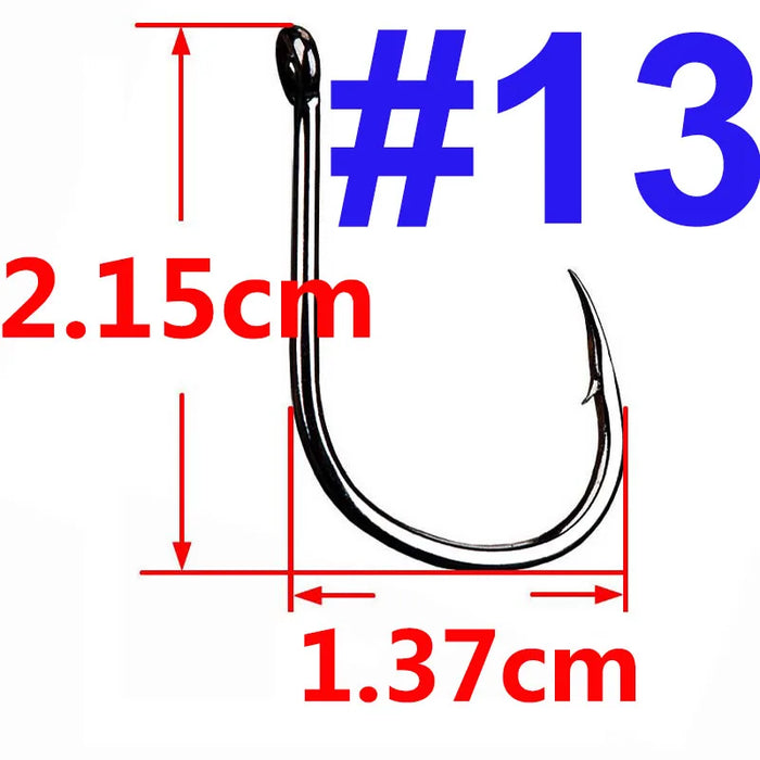 100/50/25 pz Iseama Carp Fishing Hook Offset Circle Hook Single Fly Fishing Jig Hook spinato sea Fishhook Tackle accessori