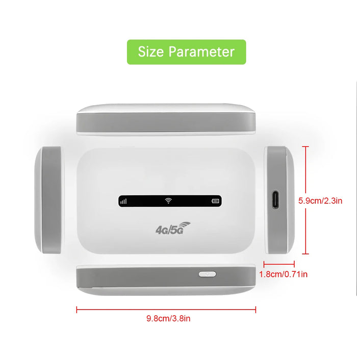 Hotspot WiFi portatile 4G LTE 3000mAh 150Mbps Hotspot Mobile tascabile con Slot per SIM Card Modem Router per viaggi in auto per l'home Office