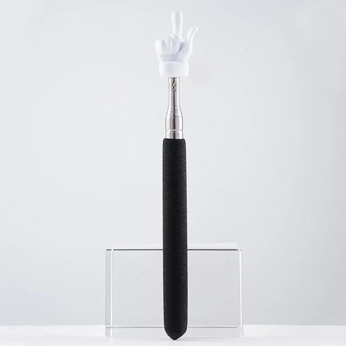 Puntatore retrattile per insegnanti Finger Design acciaio inossidabile telescopico insegnamento scolastico puntatore Stick forniture per insegnanti per l'aula