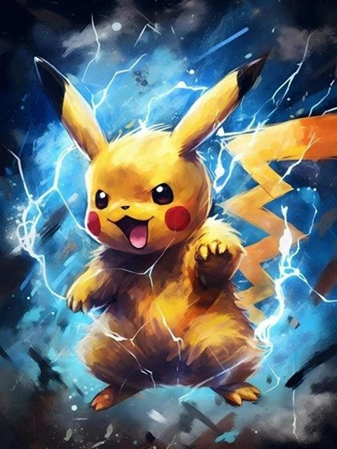 Simpatico gioco Pokemon Pikachu pittura artistica con diamanti simpatico ratto animale domestico trapani completi mosaico punto croce fai da te artigianato decorazioni per la casa regalo