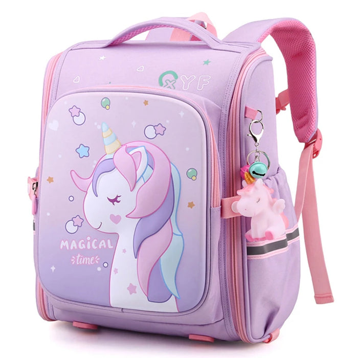 New Girl School Bags bambino Pink Unicorn Printing zaini scuola materna studente Cute Girls zainetto per bambini impermeabile Kid