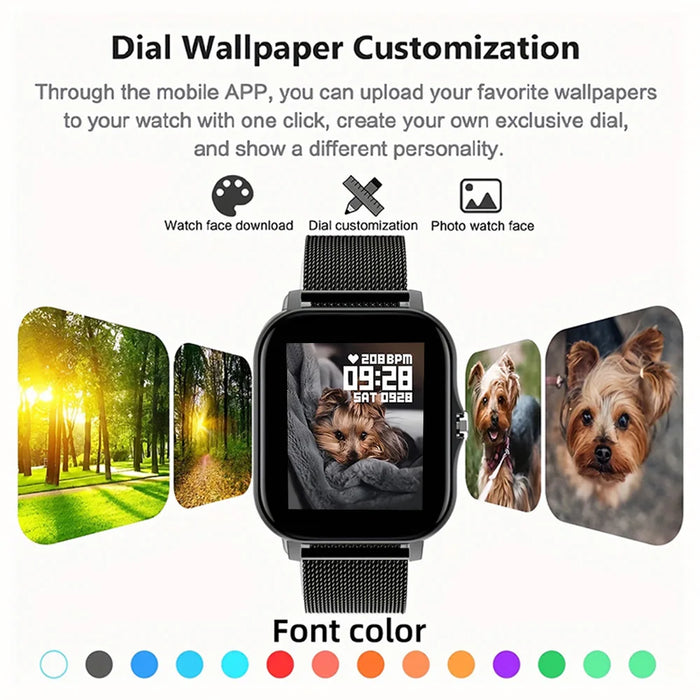 2023 nuovo SmartWatch telefono Android 1.44 "schermo a colori Full Touch quadrante personalizzato Smart Watch donna Bluetooth Call Smart Watch Men