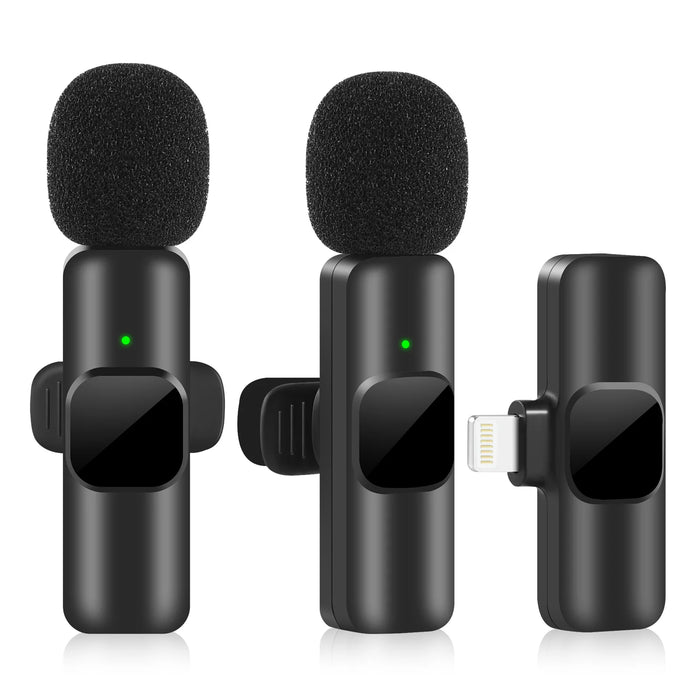 Nuovo microfono Lavalier Wireless registrazione Audio Video portatile Mini Mic per iPhone Android trasmissione Live Gaming Phone Mic