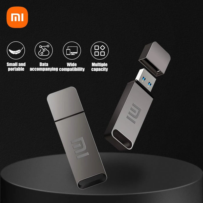 Nuovo 1TB 2TB Xiaomi Metal Flash Drive Thumbdrive Pendrive 256GB 512GB impermeabile U Disk portachiavi possono essere fissati Memoria Usb