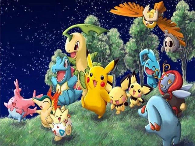 Pokemon 5D pittura diamante fai da te mosaico cartone animato giapponese anime arte kit punto croce ricamo strass regalo per bambini