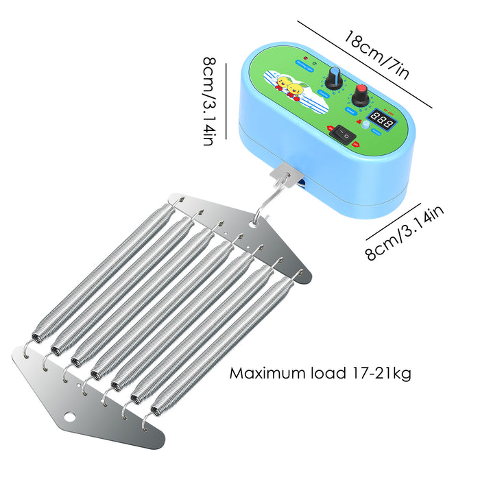 Controller elettrico per altalena per bambini, molla in 2 pezzi e telecomando Timer regolabile per culla a molla del motore fino a 20kg culla per bambini